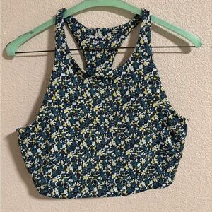 Outdoor Voices floral racerback sports bra